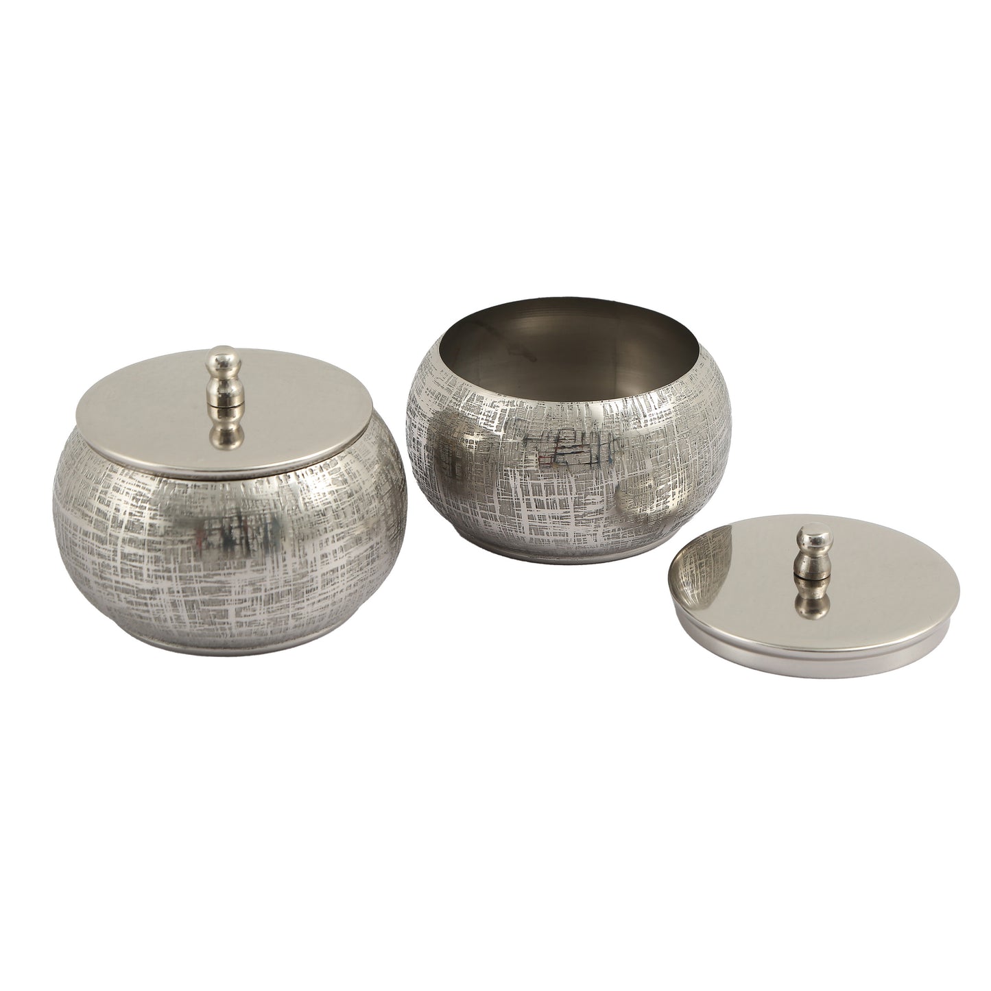 Sliver Hand Made Cannister Set Of 4