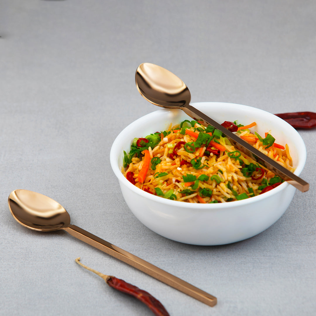 Aura Rose Gold Dinner Spoon Set of 6