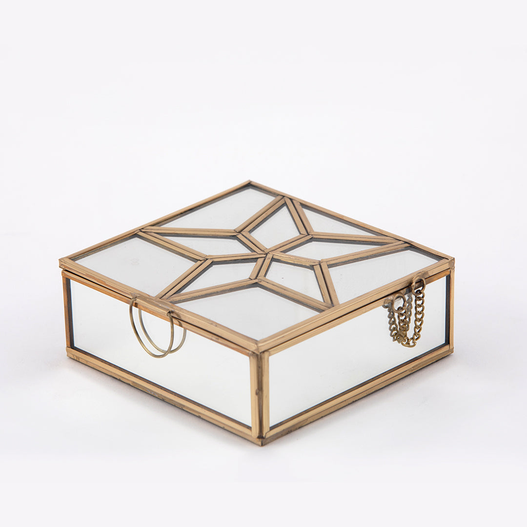 Brass Mirror Box