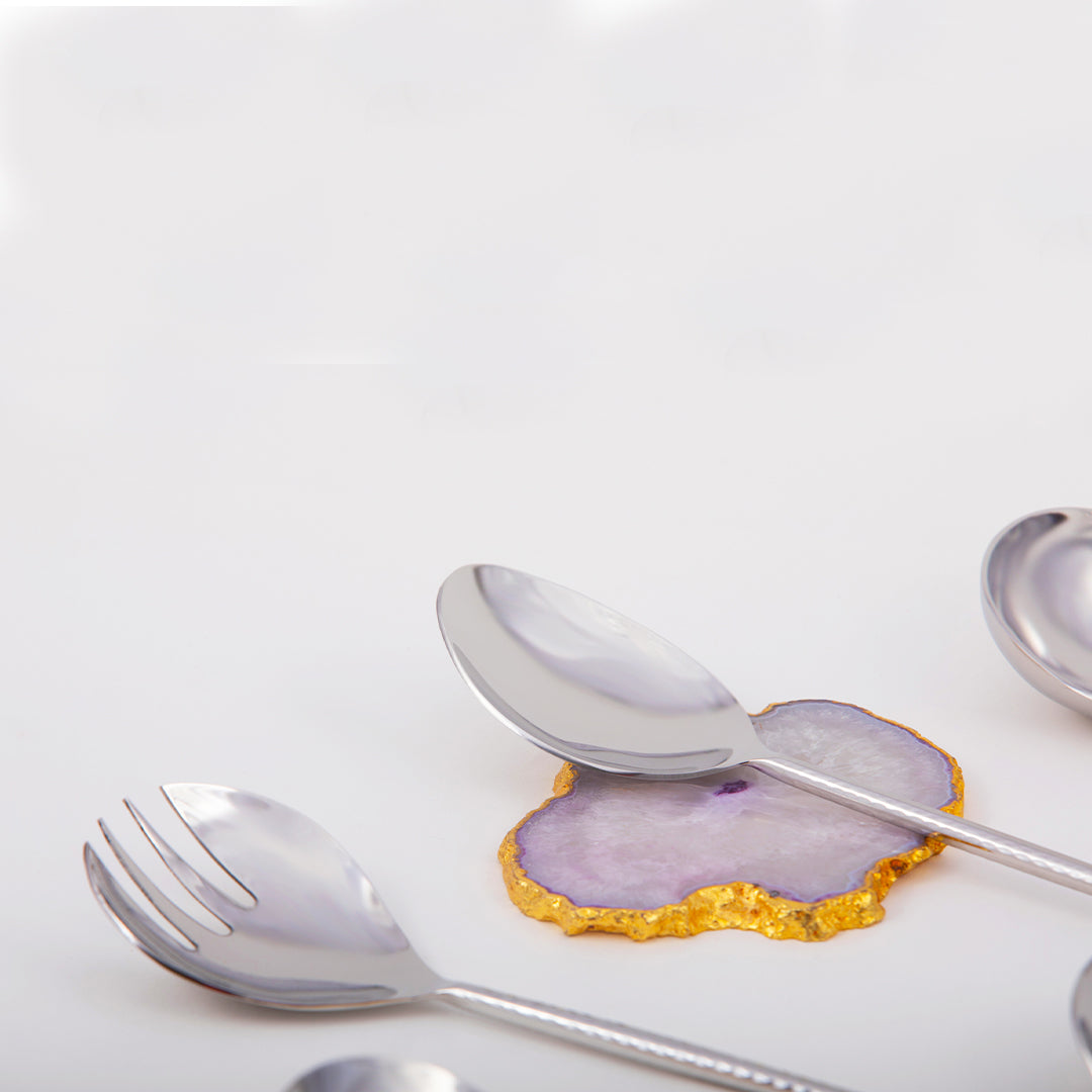 Luna Hammered SERVER SET OF 5