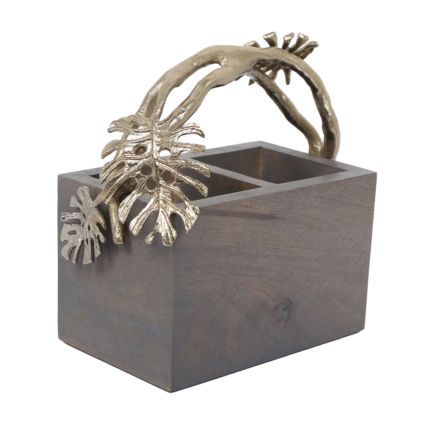 Monster Grey Wooden Hand Made Cutlery Holder