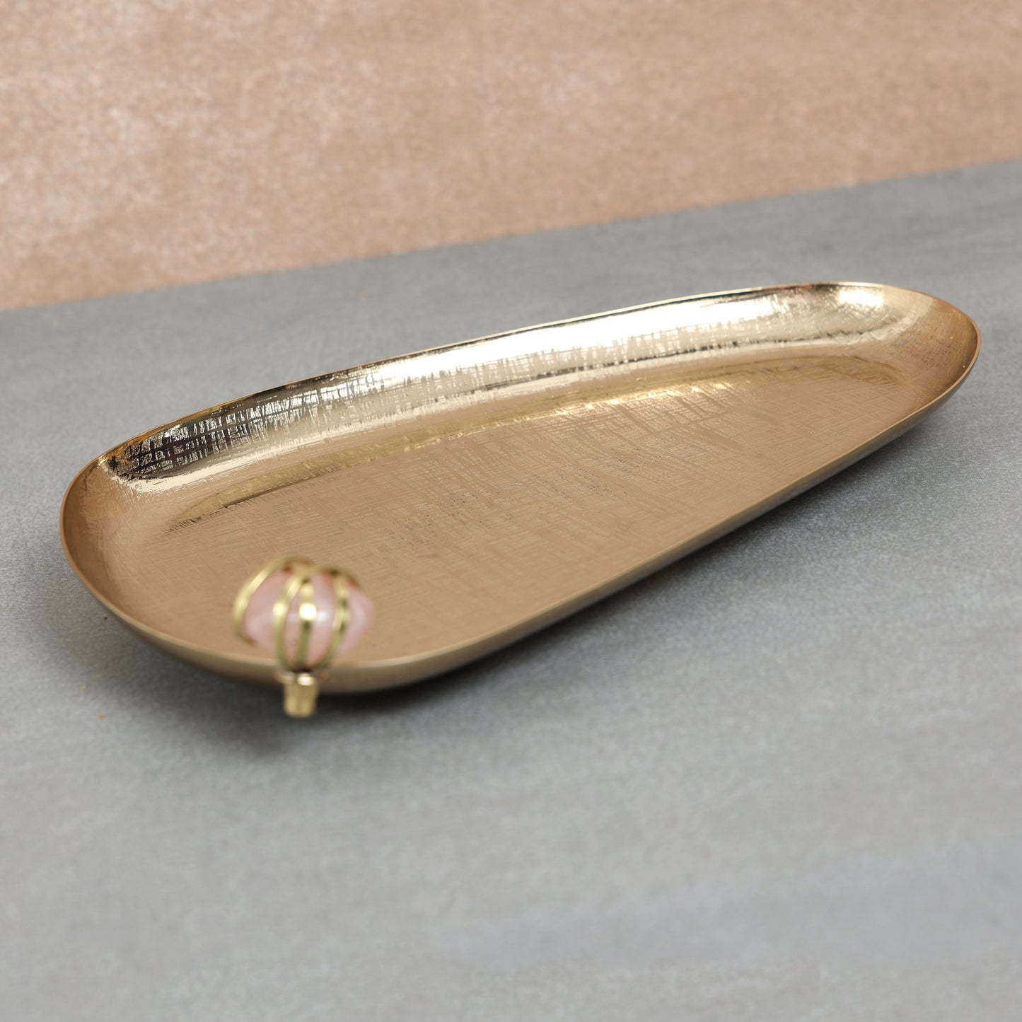 Organic gold platter-L
