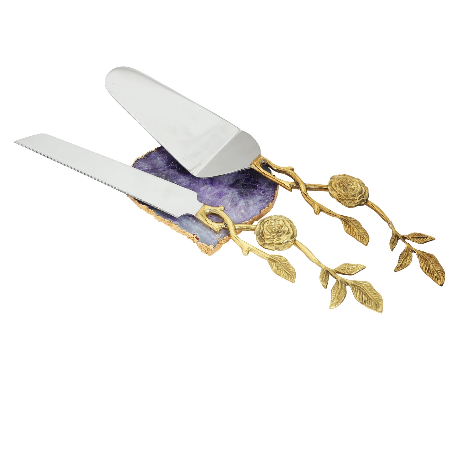 Rose Cake server set of 2