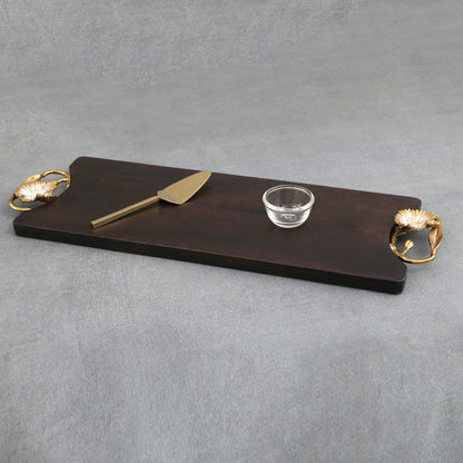 Dianthrus Wooden Hand Made Cheese Board 