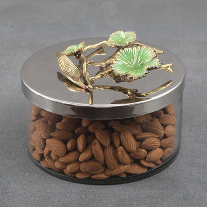 Steel Glass Hand Made Cannister 