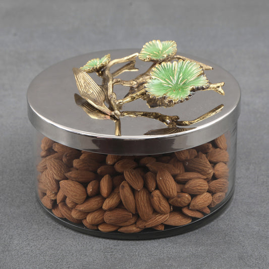 Steel Glass Hand Made Cannister 