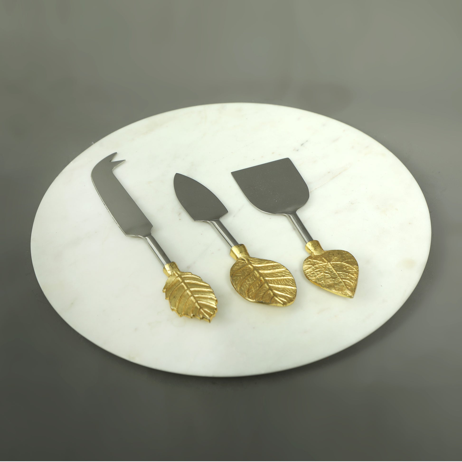 Leaf Hand Made Cheese Knife Set