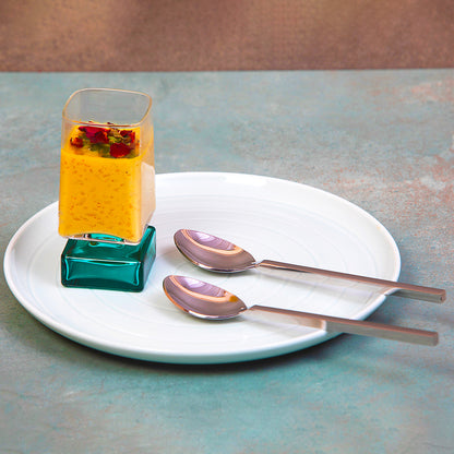 Aura Nickle Dessert Spoon