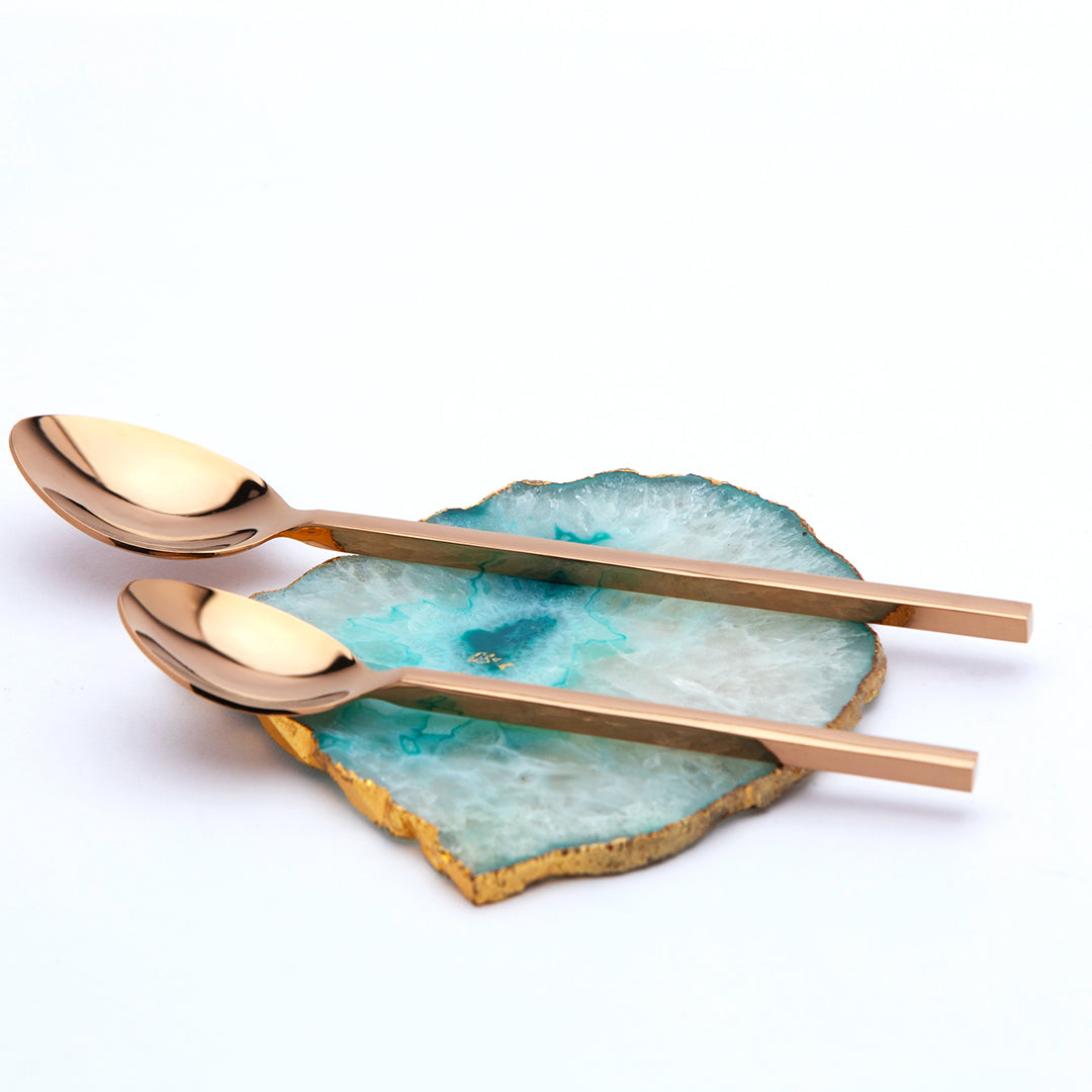 Aura Rose Gold Dinner Spoon Set of 6