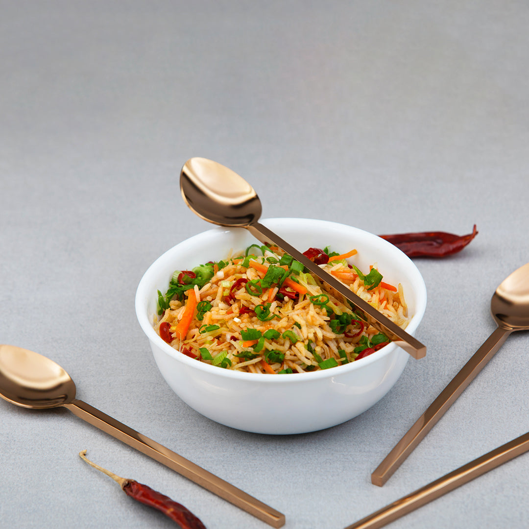 Aura Rose Gold Dinner Spoon Set of 6