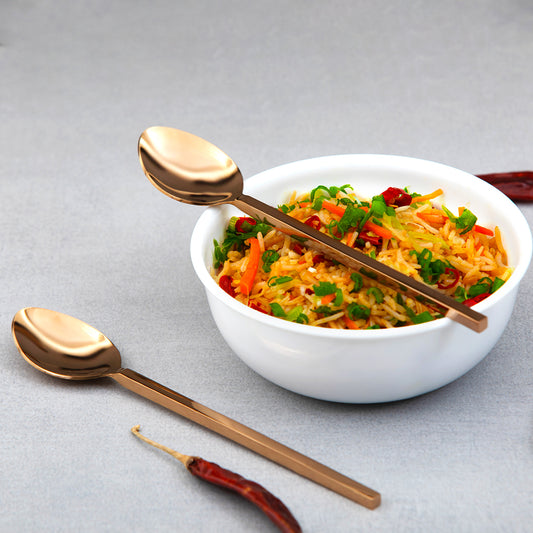 Aura Rose Gold Dinner Spoon Set of 6