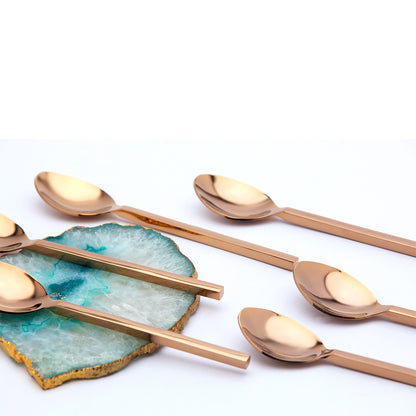 Aura Rose Gold Dinner Spoon Set of 6