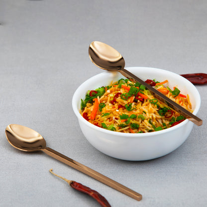 Aura Rose Gold Dinner Spoon Set of 6