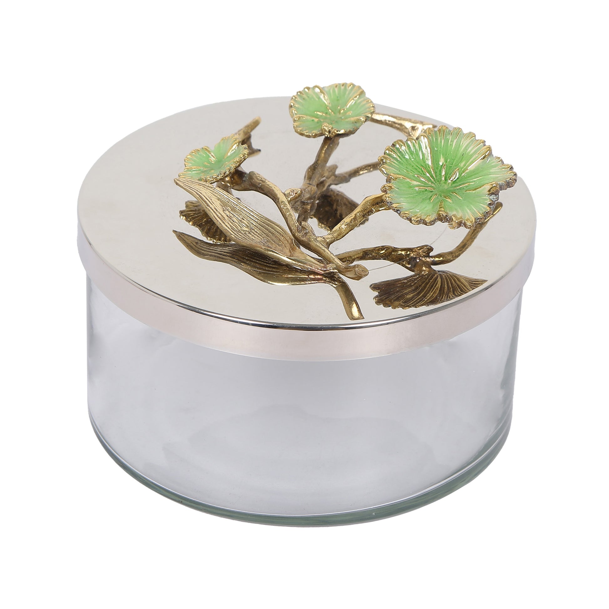 Steel Glass Hand Made Cannister 