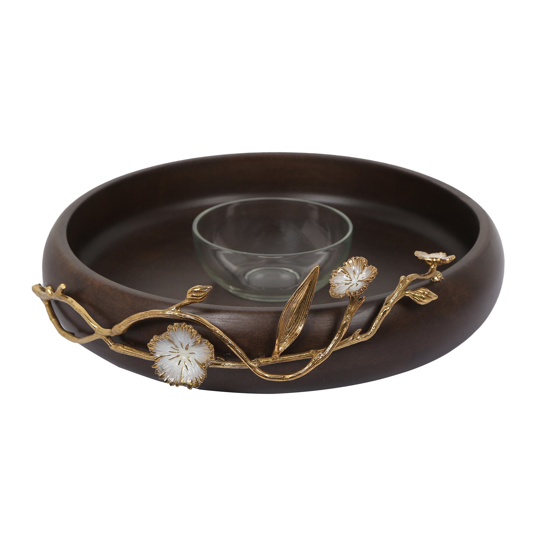  Dianthurus Wooden Hand Made Chip Dip Serveware Bowl
