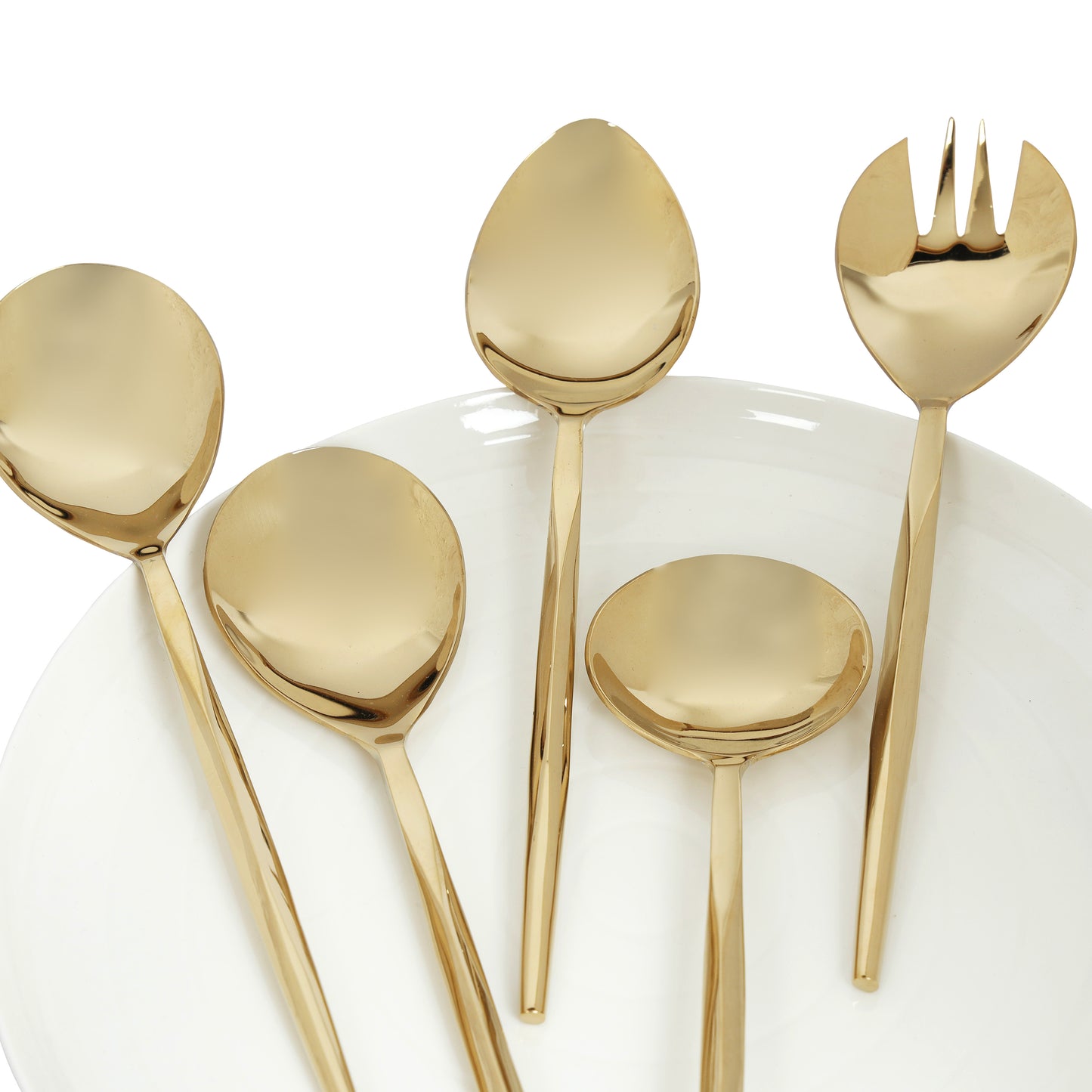 Diamond server set of 5-Gold