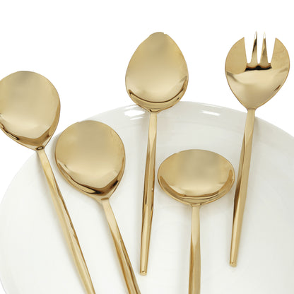 Diamond server set of 5-Gold