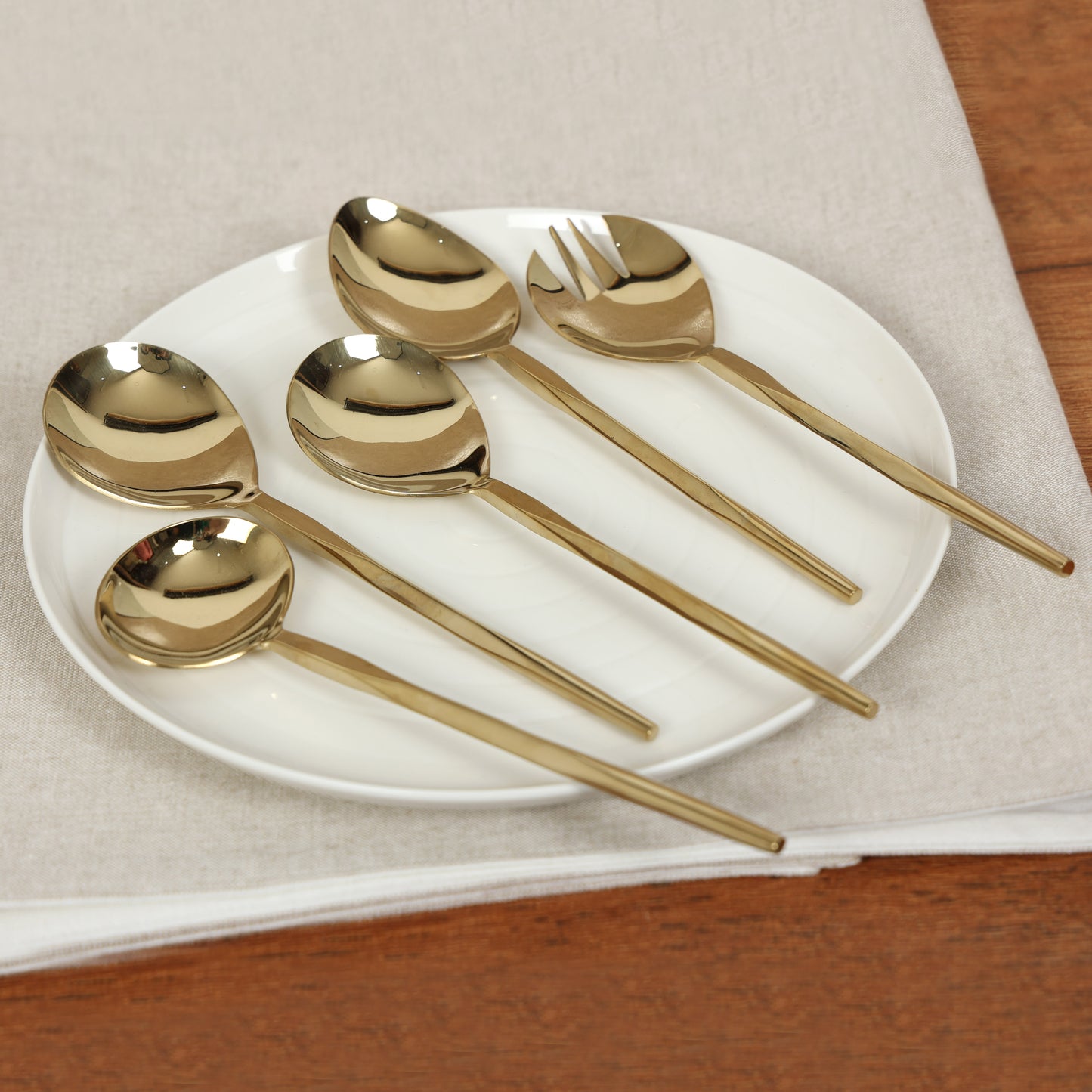 Diamond server set of 5-Gold