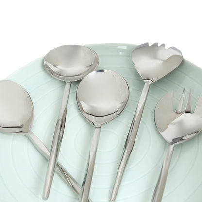 Diamond server set of 5-nickle