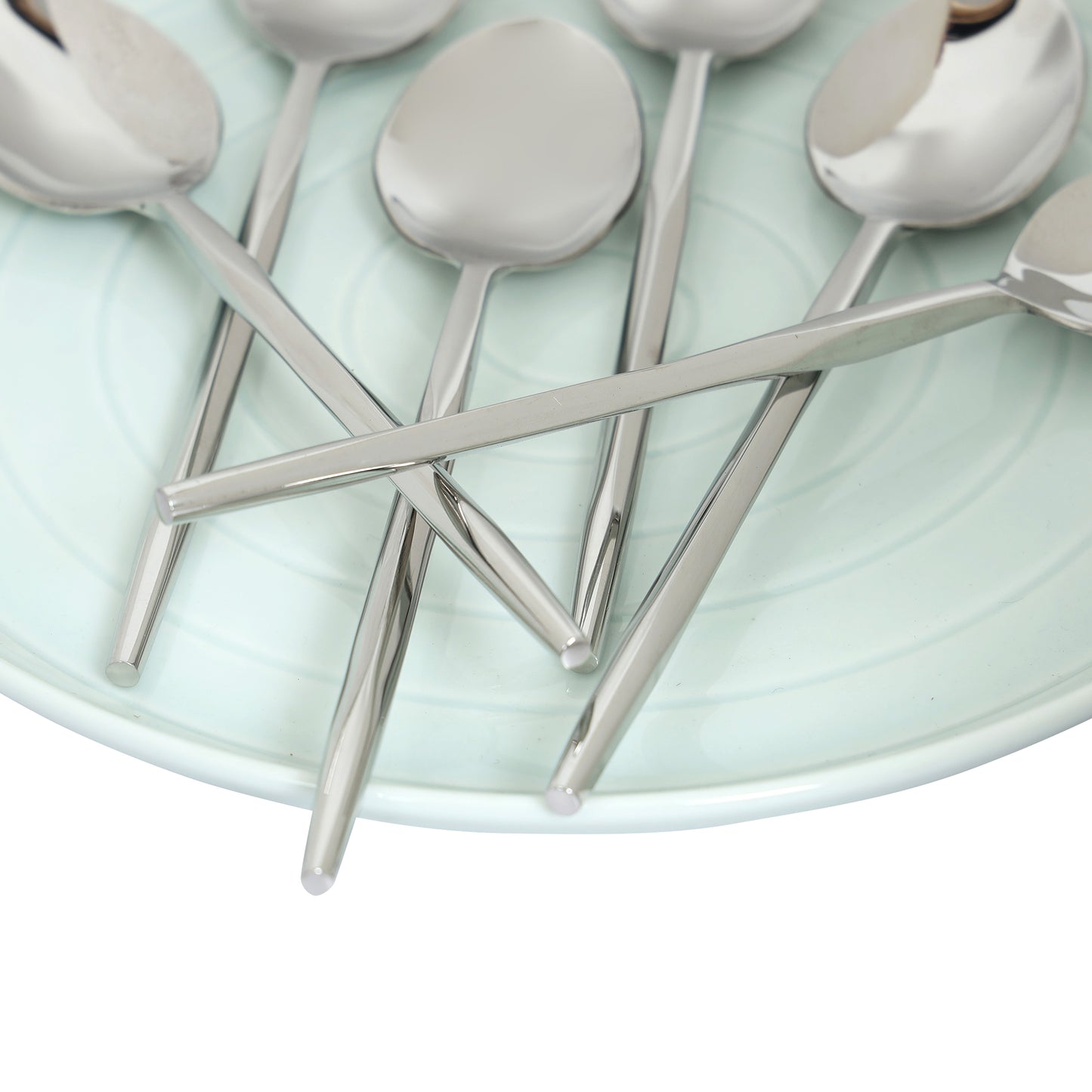 Diamond nickle dinner spoon-set of 6