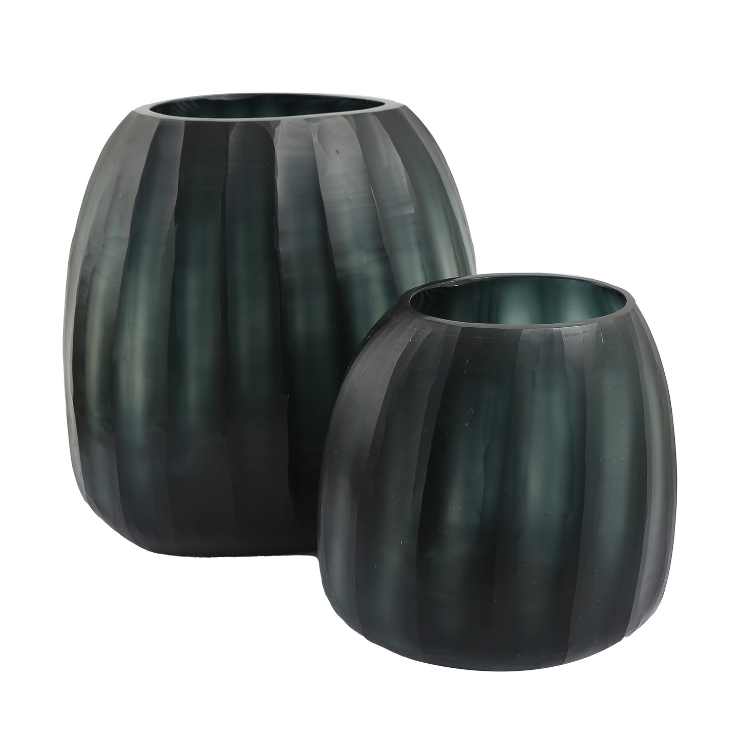  Hand Cut Decorative Glass Vases 