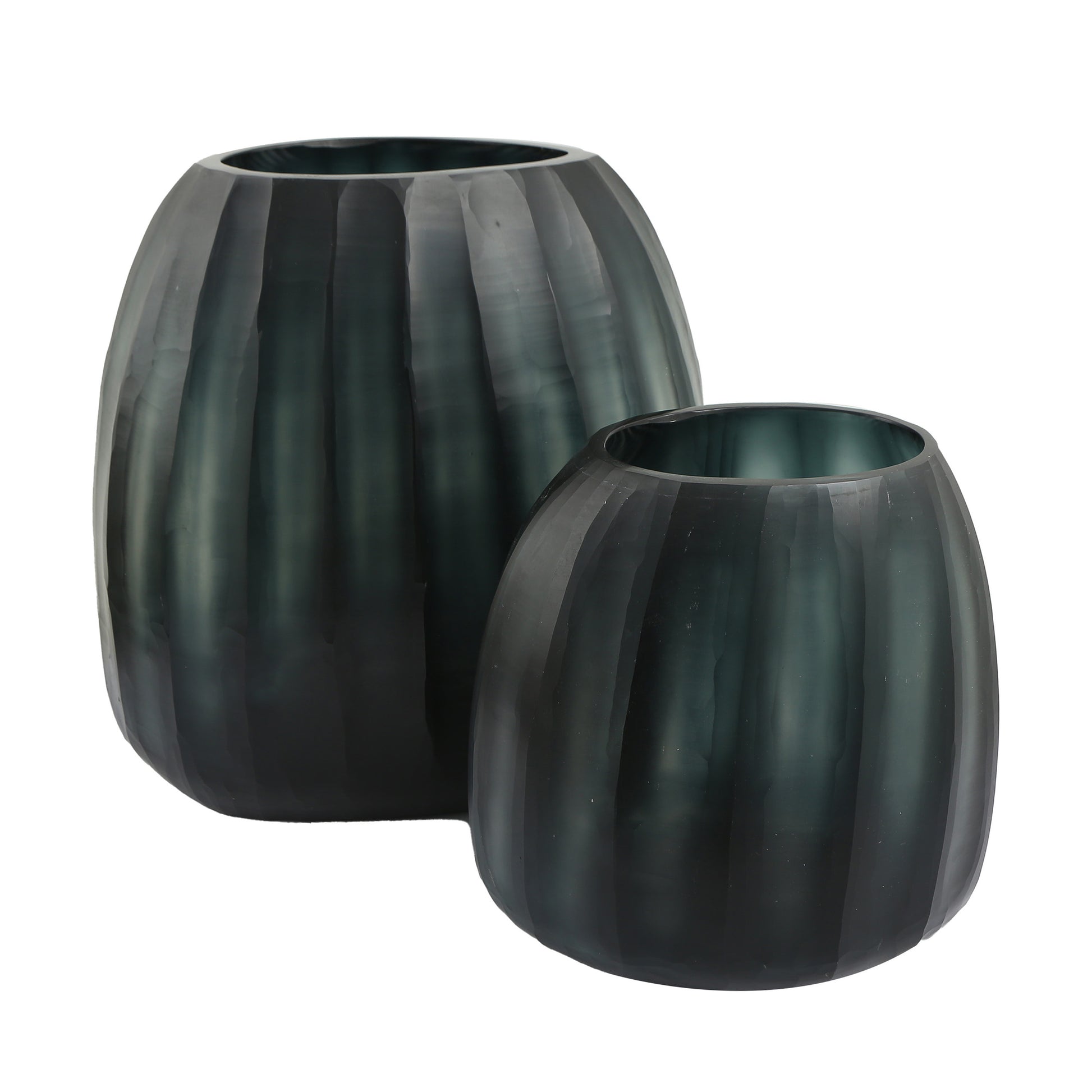  Hand Cut Decorative Glass Vases 