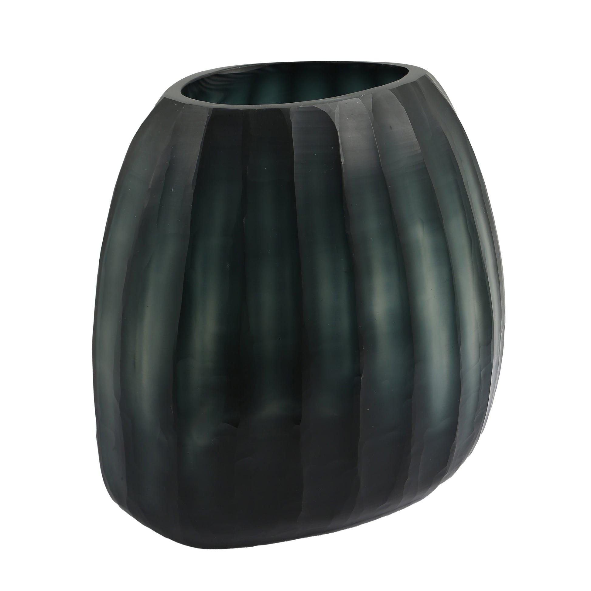  Hand Cut Large Glass Vase