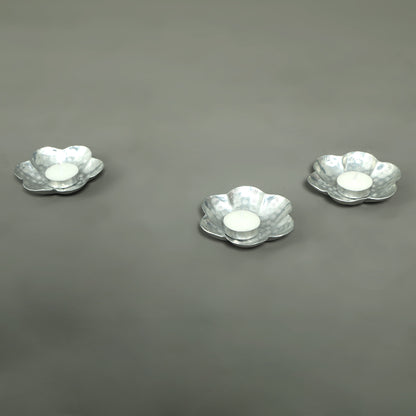Sliver Flower Hand Made Floater Decor Accessories