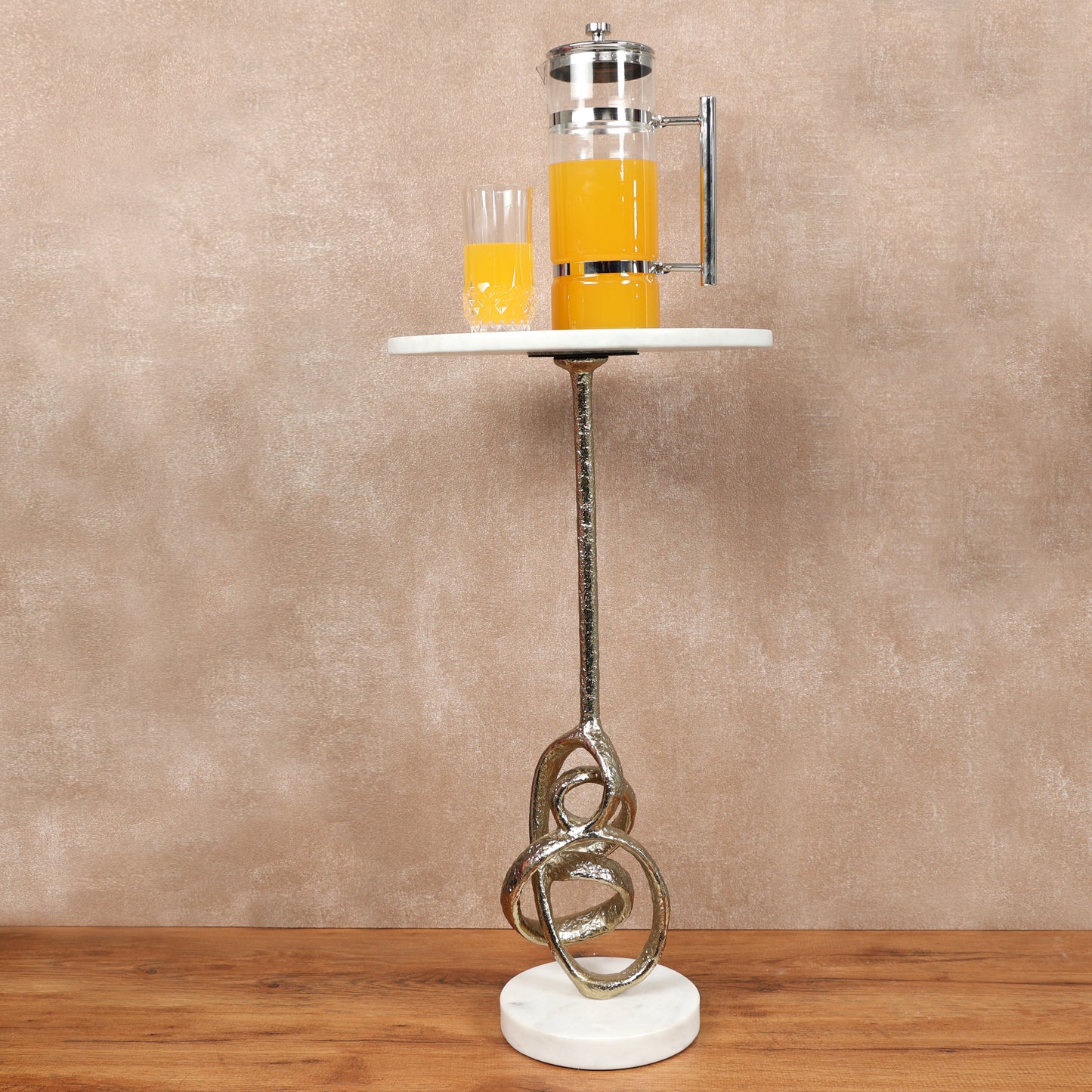Glass Water & Juice Pitcher with Stainless Steel Lid