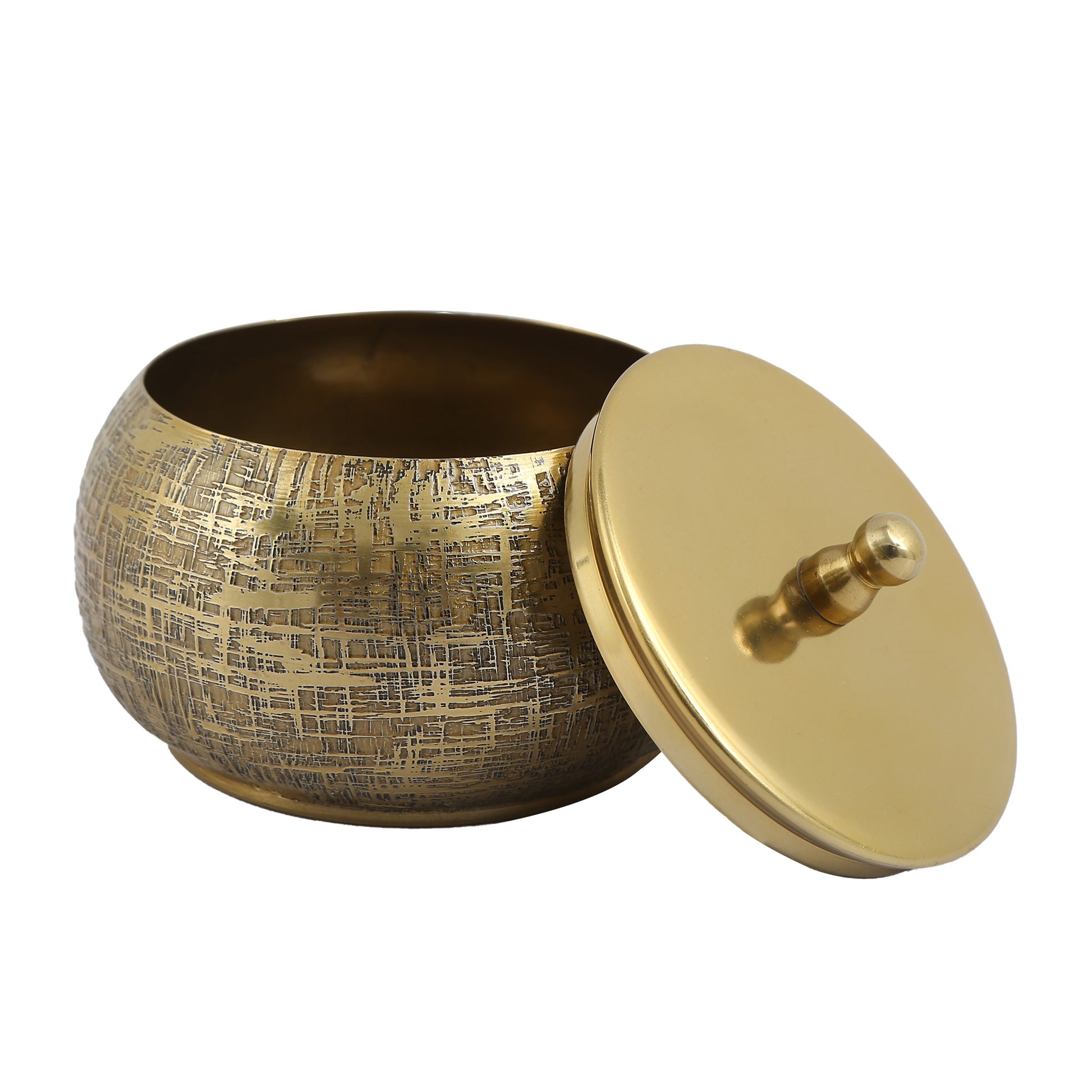 Gold Hand Made Cannister 