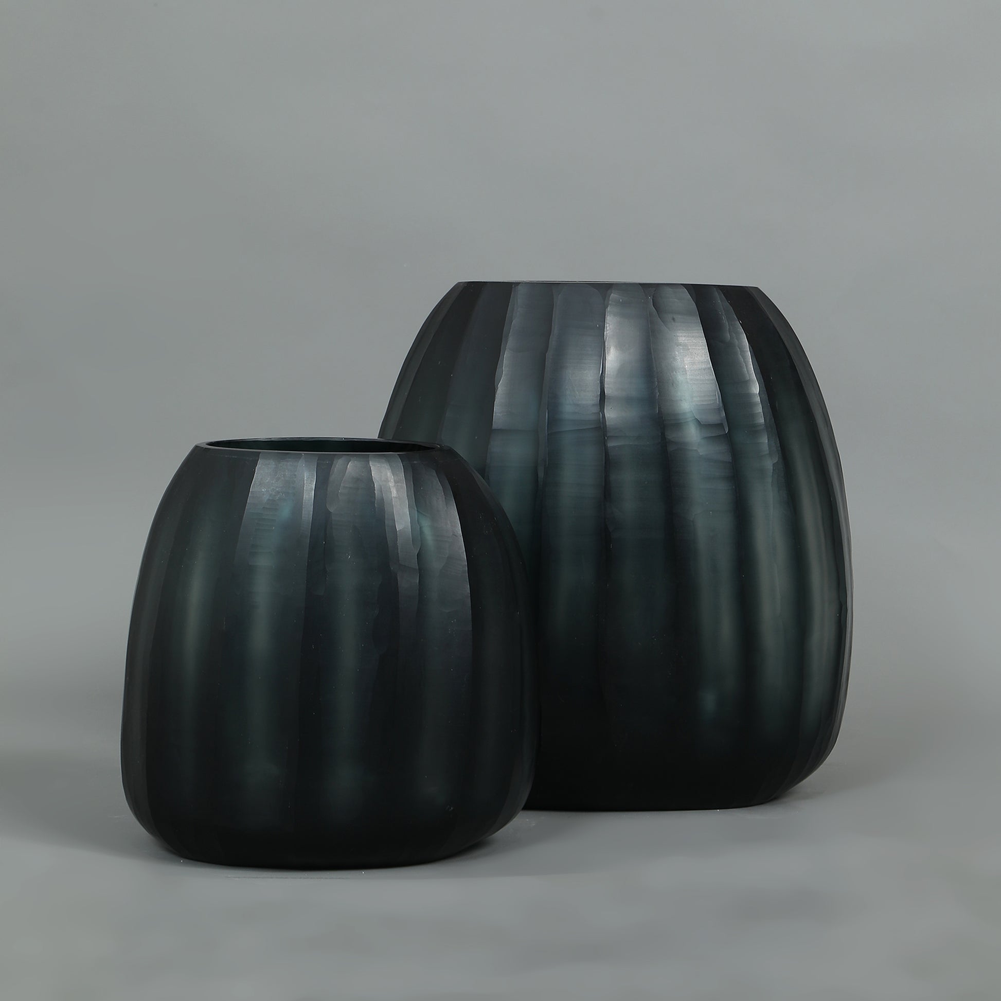  Hand Cut Decorative Glass Vases 