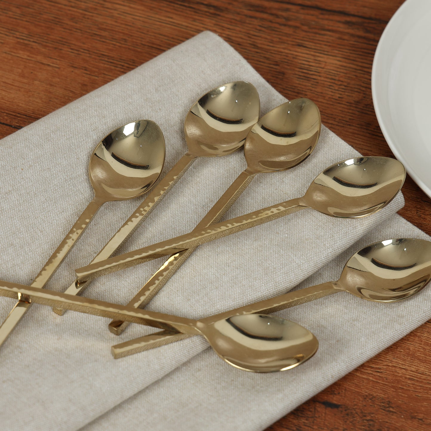 Hammer Champagne Gold Dinner Spoon-set of 6