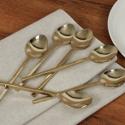 Hammer Champagne Gold Dinner Spoon-set of 6