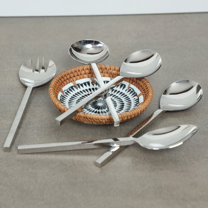 Hammer cut server set of 5-Nickle