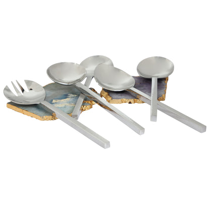 Hammer cut server set of 5-Nickle