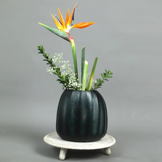  Hand Cut Decorative Glass Vases