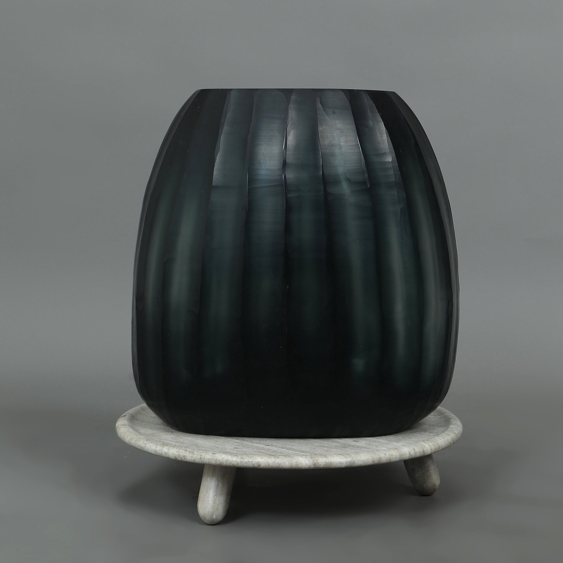  Hand Cut Large Glass Vase