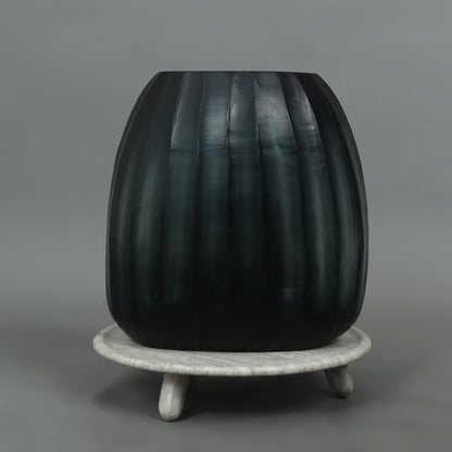  Hand Cut Large Glass Vase