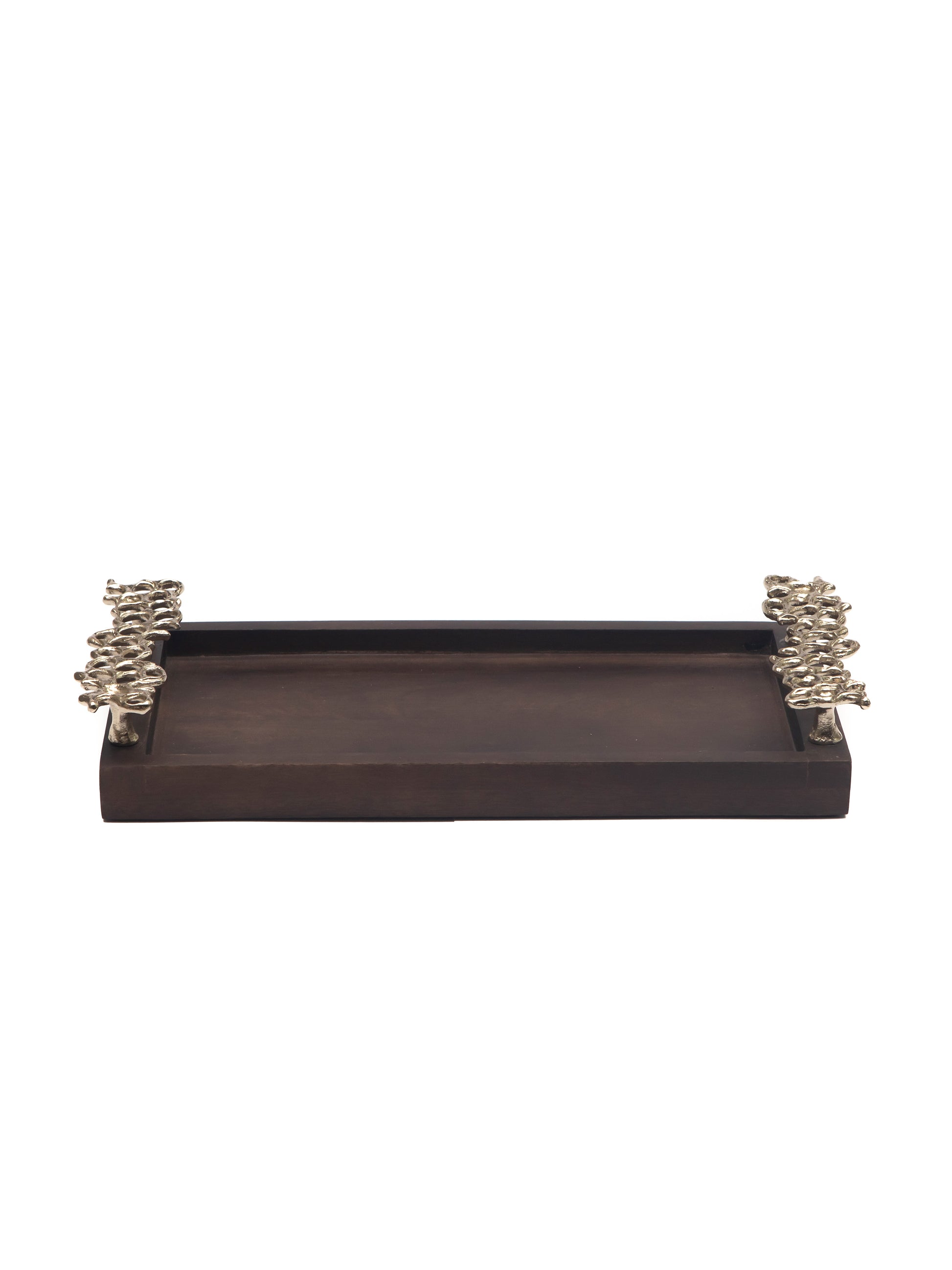 Honey comb wooden tray Rec Small