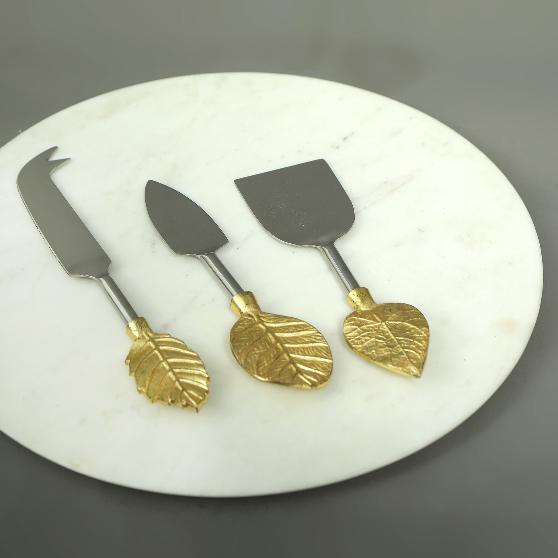 Leaf Hand Made Cheese Knife Set