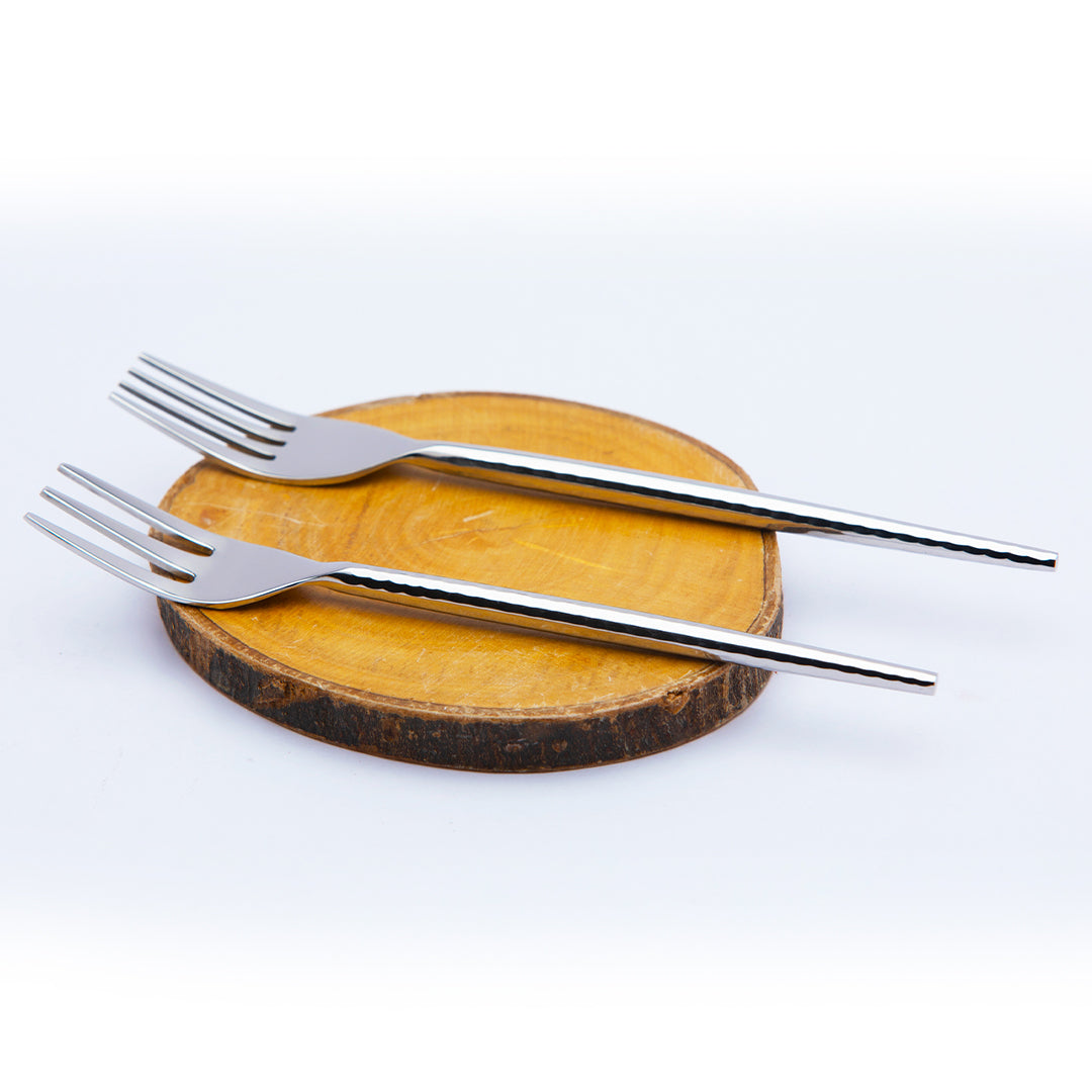 Luna Hammered Dessert Fork