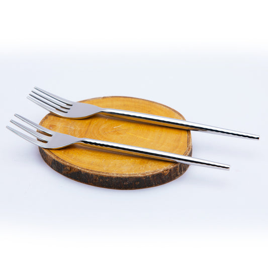 Luna Hammered Dessert Fork