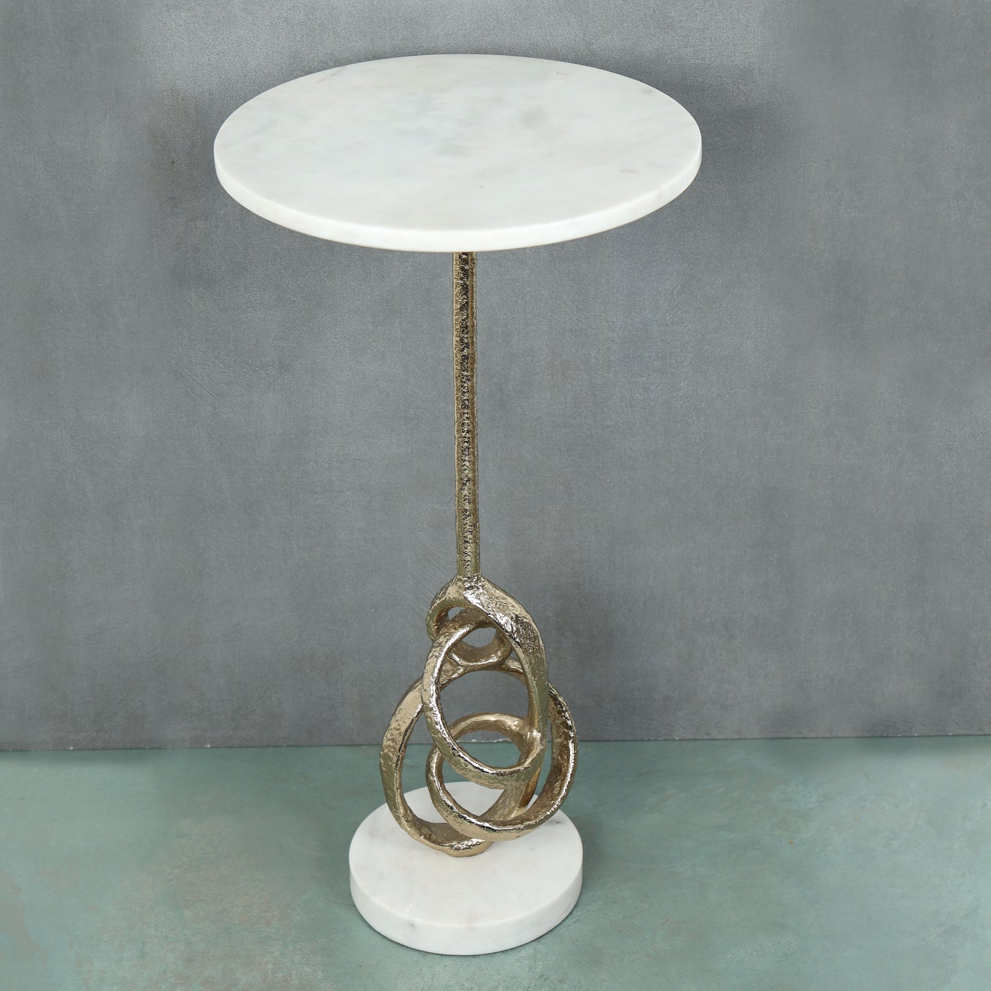 Marble top drink table