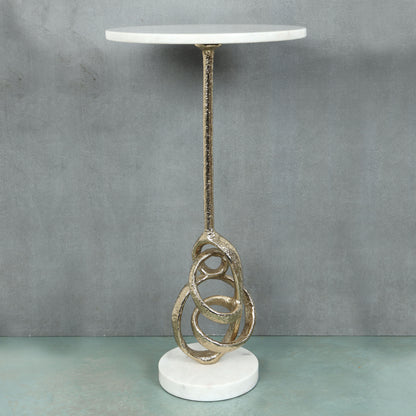 Marble top drink table