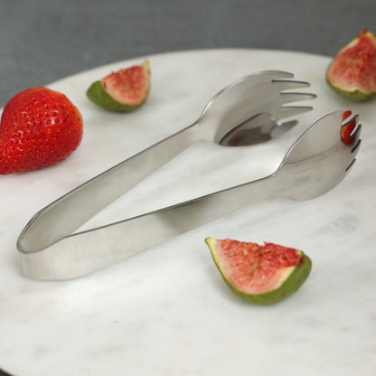 Nickel Serving Tongs Small