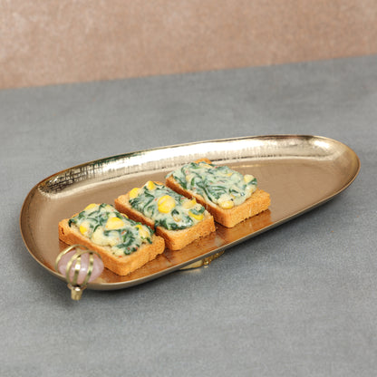 Organic gold platter-L
