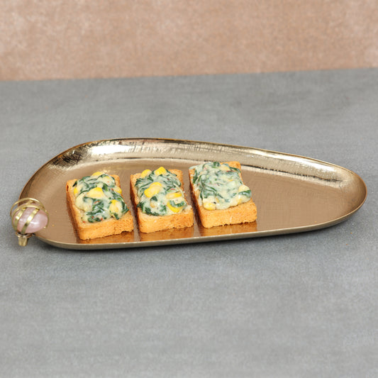 Organic gold platter-L