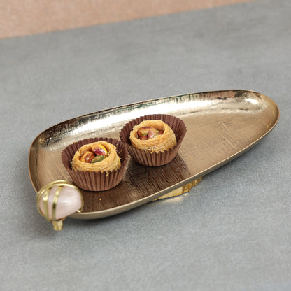 Organic gold platter-S