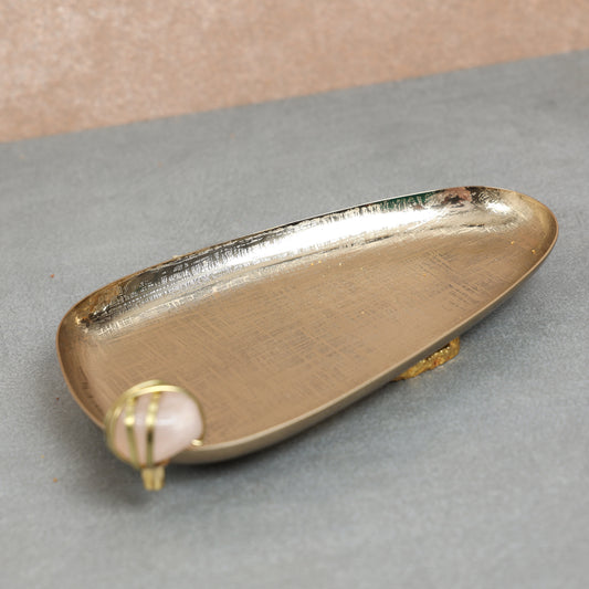 Organic gold platter-S