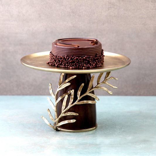 Palm Leaf cake stand